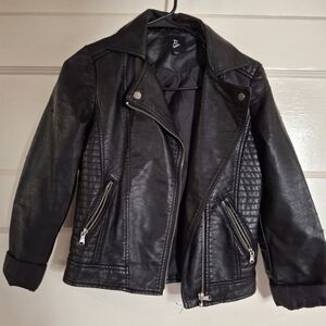 Art Class Black Faux Leather Jacket
